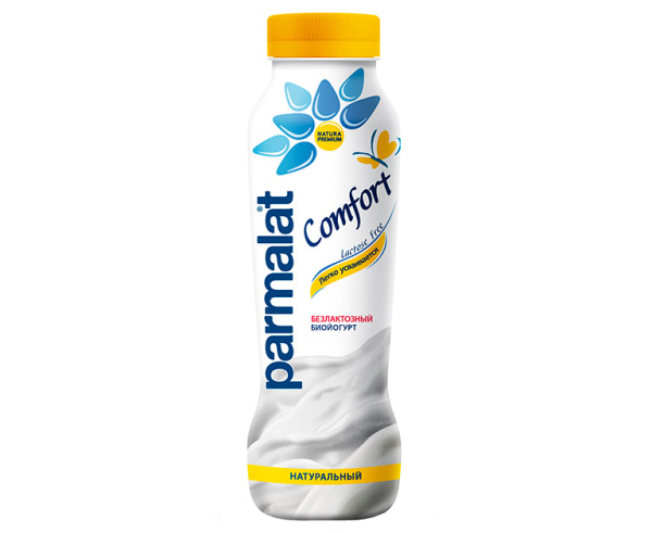 Биойогурт питьевой Parmalat Comfort Натуральный 1,7%, 290 гр.