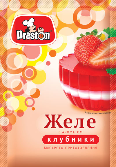 Желе Pr.Preston с ароматом клубники, 50 гр