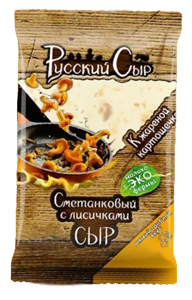 Сыр "Сметанковый с лисичками" 50%, 200 гр