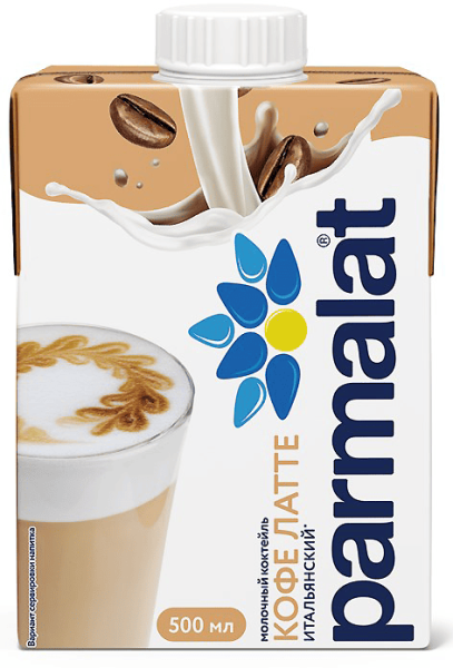 Parmalat Кофе Латте 2,3%, 500 мл