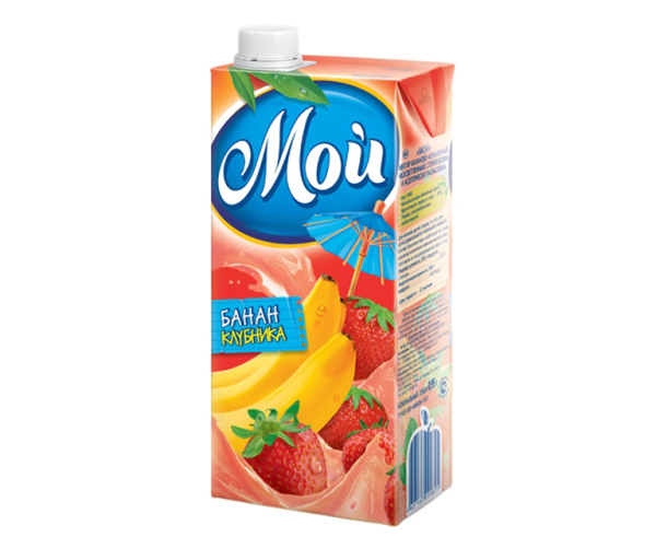 Нектар со вкусом Банан-Клубника Мой, 950 мл