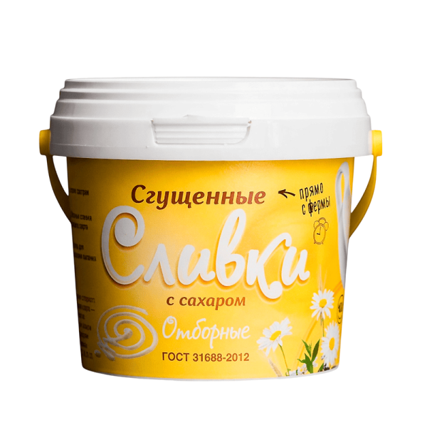 Сливки сгущеные с сахаром ВВК 19%, 400 г