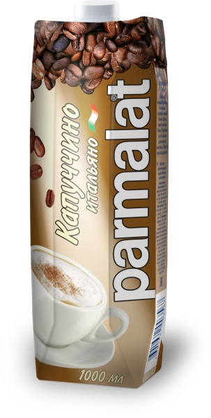 Молочно-кофейный напиток КАПУЧЧИНО 1,5% 1л Parmalat (12/min2)/Пармалат