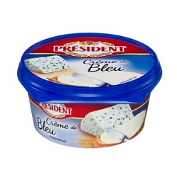 Сыр плавленный "Creme de Bleu" President 50%, 125 гр