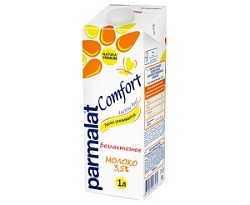 Молоко ультрапастеризованное Parmalat Comfort безлактозное 3,5%, 1л