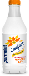 Молоко пастеризованное безлактозное Parmalat Comfort 3.5%, 900 мл