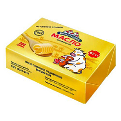 Масло сливочное Белый Город 82.5%, 200 г