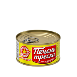 Печень трески натуральная "Вкусные Консервы", 120 гр