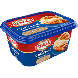 Сыр плавленный Сливочный President 45%, 400 г