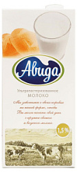 Молоко ультрапастеризованное Авида 1.5%, 970 мл