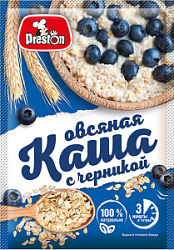 Каша овсяная Pr.Preston с черникой, 37 гр