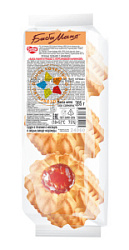 Печенье сдобное Баба Маня курабье с персиковой начинкой, 285 гр