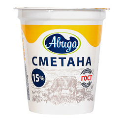 Сметана Авида 15%, 300 г
