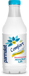 Молоко пастеризованное Parmalat Comfort безлактозное 1,8%, 900 мл
