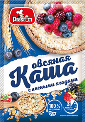 Каша овсяная Pr.Preston с лесными ягодами, 37 гр