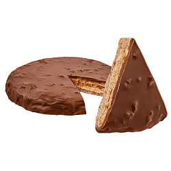 Торт Миндальный с хрустящей карамелью и шоколадной глазурью, 820 (нарезка)