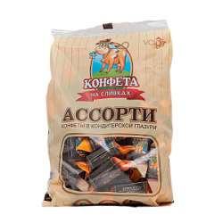 Конфеты Вольская на сливках в глазури Ассорти, 1 кг