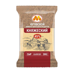 Сыр Юговской "Княжеский" 45%, 200 гр