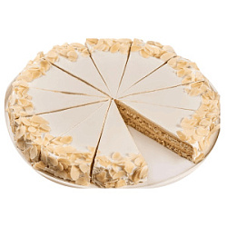 Торт Миндальный с кокосом, 850 гр (нарезка) 