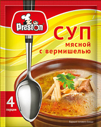 Суп мясной Pr.Preston с вермишелью, 60 гр