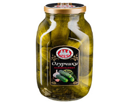 Огурцы маринованные хрустящие Скатерть-Самобранка, 3 кг
