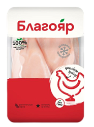 Филе грудки нарезанное ЦБ лоток "Благояр", ≈8-8,5 кг
