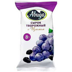 Сырок творожный с изюмом Авида 8%, 100 гр