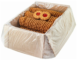 Печенье сдобное Баба Маня курабье с персиковой начинкой, 4,3 кг 