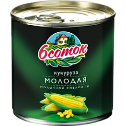 Кукуруза молодая молочной спелости 6 соток, 425 мл