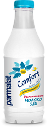 Молоко пастеризованное безлактозное Parmalat Comfort 1,8%, 900 мл