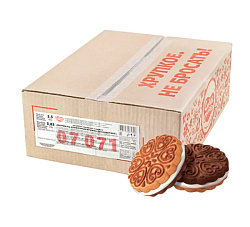 Печенье-сендвич со сливочным кремом Внучка двухцветное, 3,5 кг