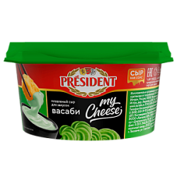 Сыр плавленный My Cheese со вкусом васаби President 51%, 125 г