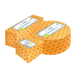 Сыр полутвердый Юговской "Сметанковый", 50%, ≈3 кг