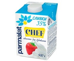 Сливки ультрапастеризованные Parmalat Chef 35%, 500 мл