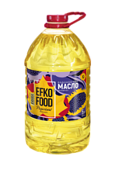 Масло подсолнечное EFKO FOOD для фритюра, 5 л