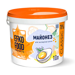 Майонез EFKO FOOD Classic 78%, 10 л.