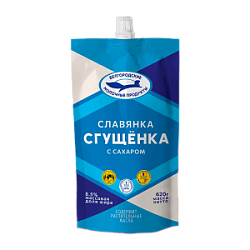 Сгущенка с сахаром Славянка 8.5%, 620 г