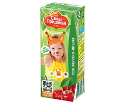 Сок Яблоко-Вишня Сады Придонья, 200 мл