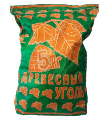 Древесный уголь фасованный, 5 кг