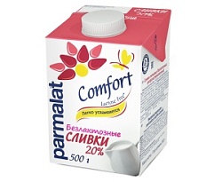 Сливки ультрапастеризованные Parmalat Comfort безлактозные 20%, 500 мл
