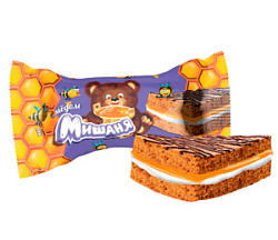 Бисквитное пирожное Мишаня с мёдом, 1,75 кг