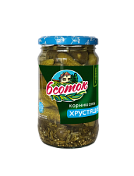 Корнишоны маринованные 6 соток хрустящие, 350 мл