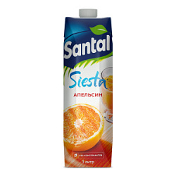 Напиток сокосодержащий из апельсинов Santal, 1 л
