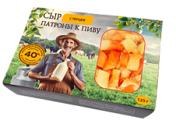 Сыр Патроны к пиву перец, 125 гр