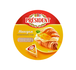 Сыр плавленный "Мааздам" President 45%, 140 гр