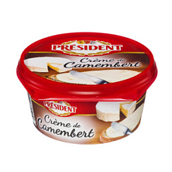 Сыр плавленный Creme de Camembert President 50%, 125 г