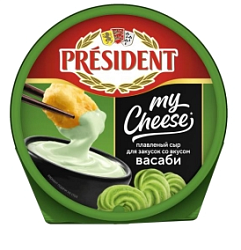 Сыр плавленный My Cheese со вкусом васаби President 51%, 125 г