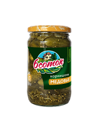 Корнишоны медовые 6 соток, 350 мл