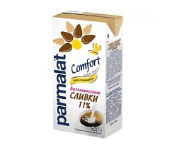 Сливки ультрапастеризованные Parmalat Comfort безлактозные б/к 11%, 500 мл