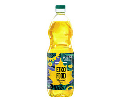 Масло EFKO FOOD рафинированное, 1 л.